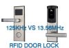 125KHz VS 13.56MHz RFID door lock