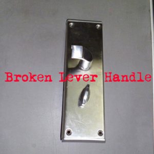 broken level handle hotel lock