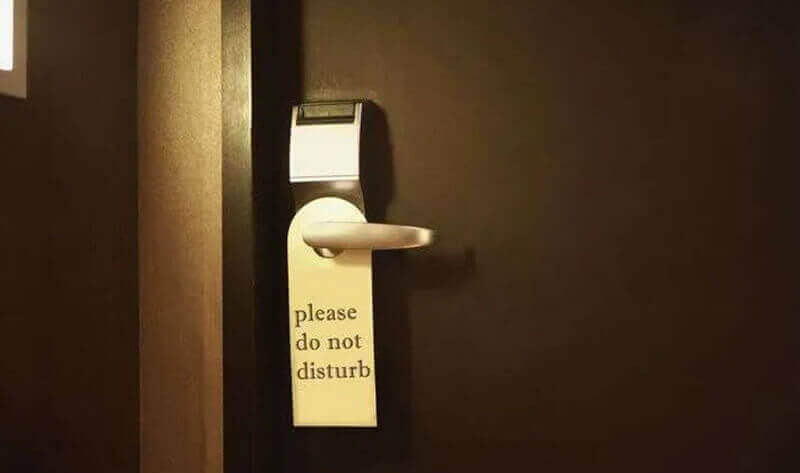 The first hotel dnd sign