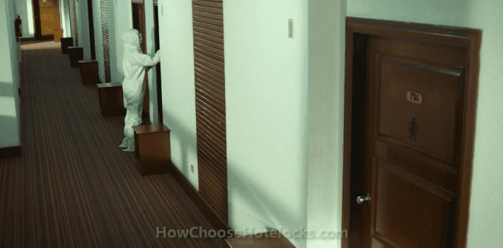 Knock door(no door bell) is very normal, and nobody think wied